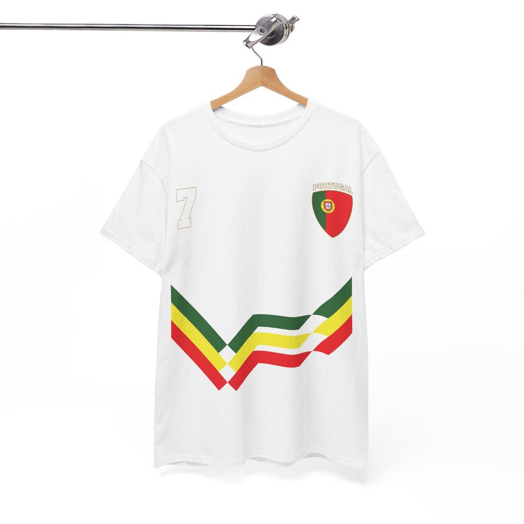 Portugal Number 10 Soccer Jersey Style Shirt, Portuguese Flag Soccer Shirt