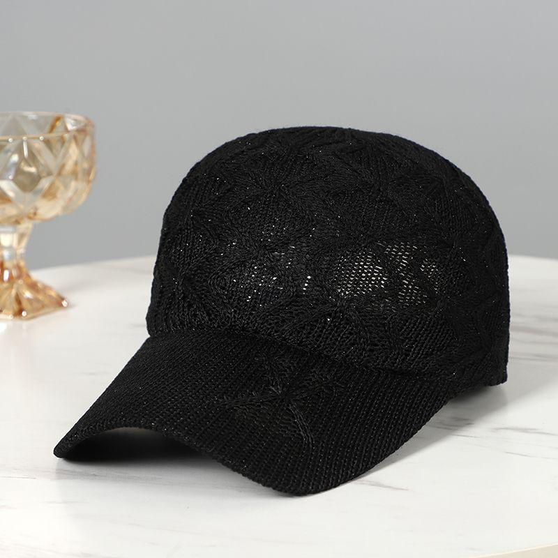 Сетчатая кепка женская летняя новая тонкая дышащая солнцезащитная бейсболка для путешествий на открытом воздухе вязаная шапка