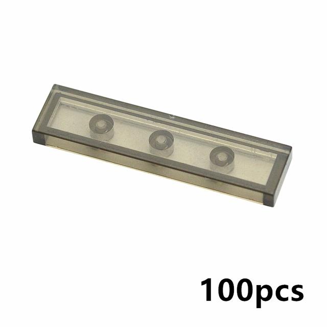 100 шт. Конструктор DIY Гладкие Фигурные Кирпичики 1x4 Разноцветные Образовательные Керамические Плоские Плитки Совместимые 2431 Креативные Игрушки