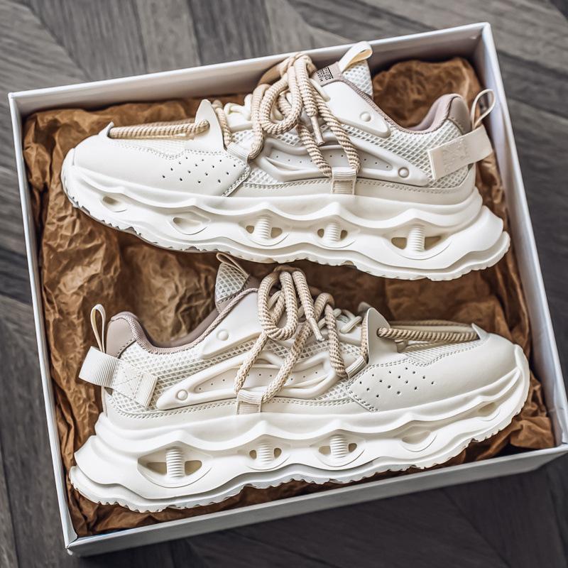 2025 Summer New Comfortable Breathable Casual Shoes Thick-Soled Heightening Sneakers Trendy Versatile Sports Running Shoes Men