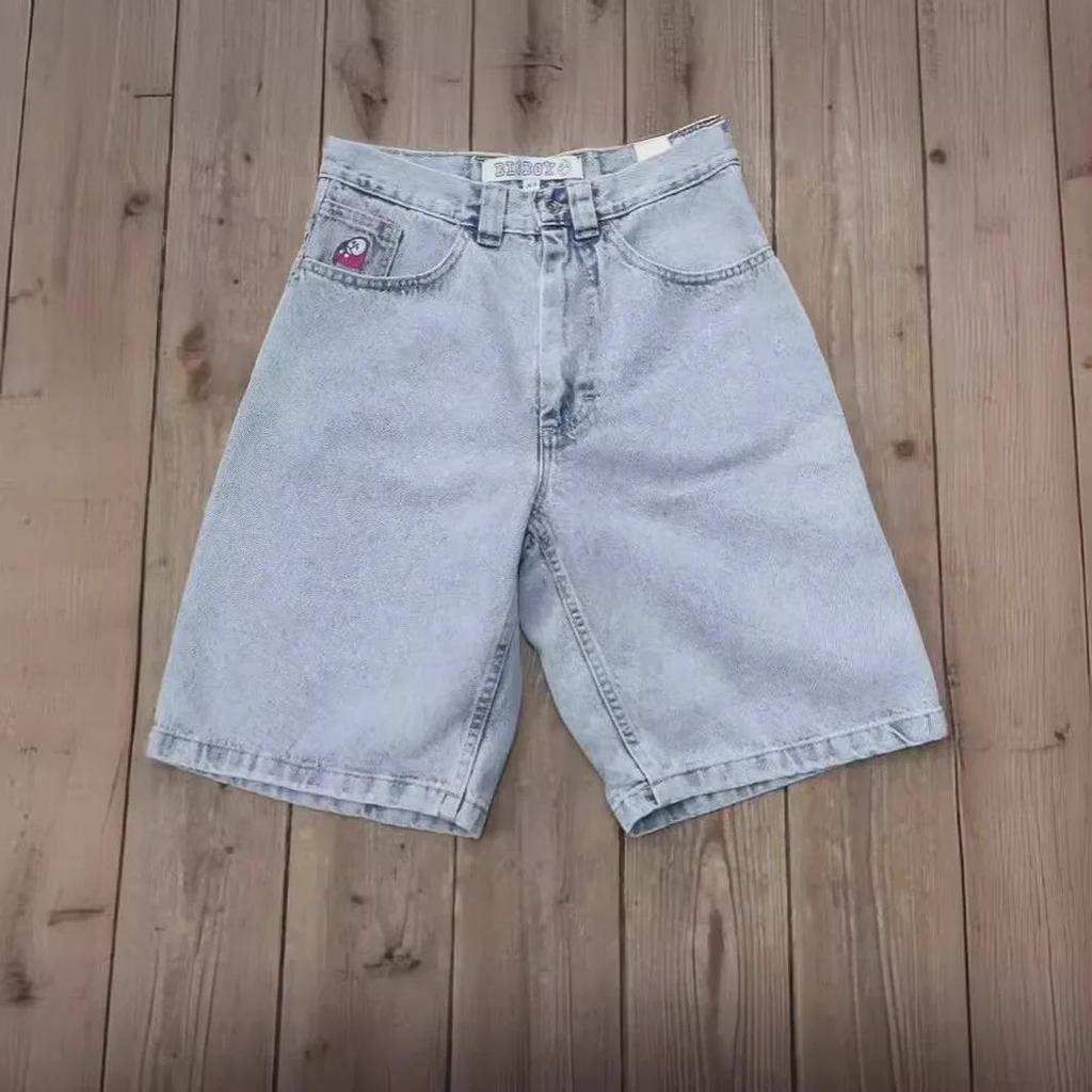 Мужские шорты Polar Big Boy с широкими штанинами в стиле хип-хоп из денима — модные и повседневные