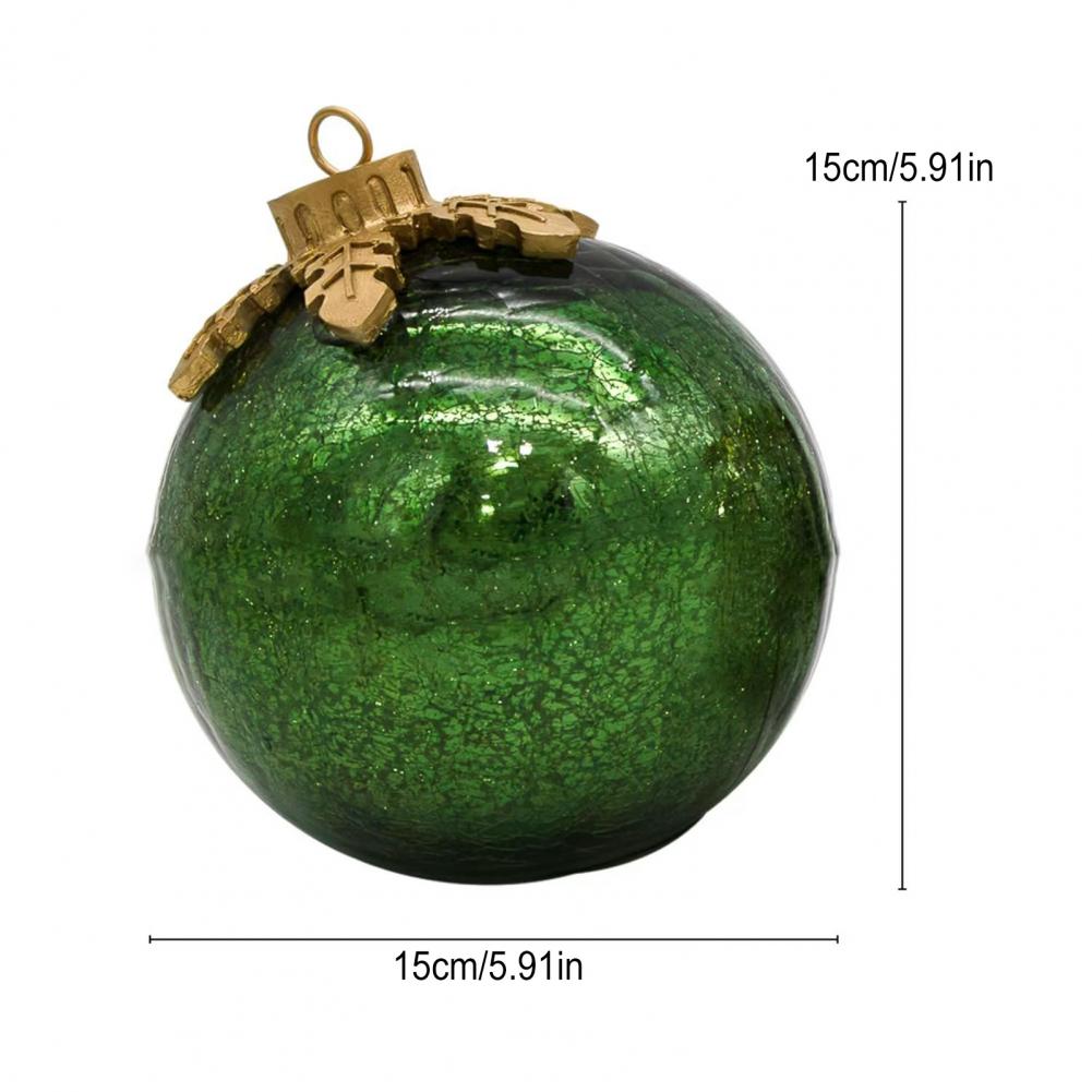 3 Pcs Christmas Ball Ornaments Pre-Lit Balls with Soft White LED Light for Tabletop Xmas Home Party Centerpiece