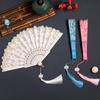 1PC Dance Fan Party Favor Hand Held Portable Photo Prop Antique Elegent Chinese Style Sakura Pattern Folding Fan