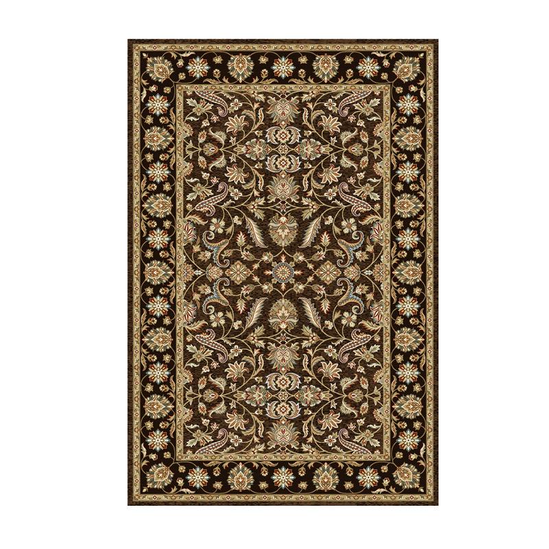 VIKAMA Washable Foldable Imitation Cashmere Carpet Entry Door Mat Persian Retro Style Living Room Bedroom Bed Soft Mat