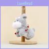 Pendant Plush Dog Keychain With Small Bell Necklace Design Suitable For Gift