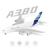 Модель самолета-прототипа A380 в масштабе 1/240, 30 см, с подставкой для демонстрации. Подходит в качестве авиационного подарка для взрослых или для украшения.