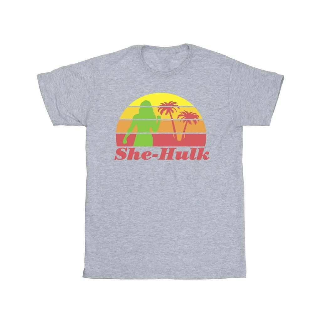 Marvel Mens She-Hulk: Attorney At Law Sunset Flex T-Shirt