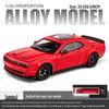 1:24 Hellcat Challenger Сплав Спортивный Автомобиль Модель со Звуком, Светом, Механизмом Обратного Хода и Открывающимися Дверями.