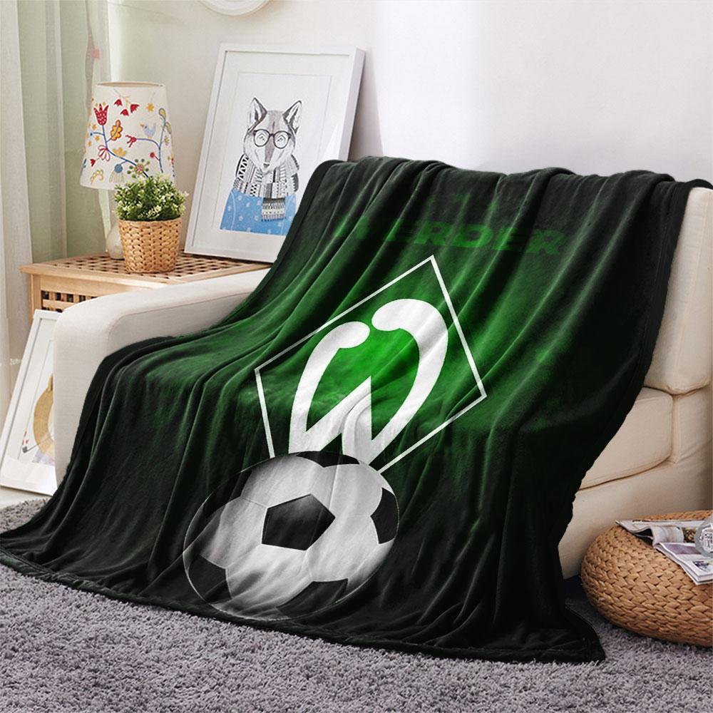 1PC SV Werder Bremen Patterned Flannel Blanket Suitable For All Seasons for Home Decor Warmth and Comfort Gifts Holiday Present