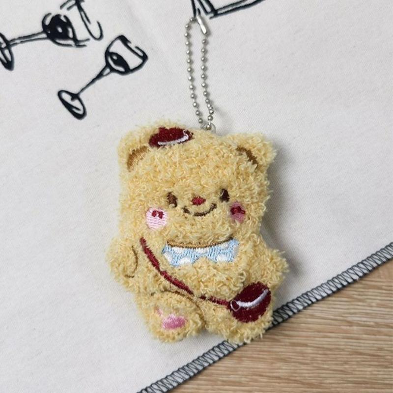 Мультяшный плюшевый медведь брелок подвеска милая плюшевая кукла игрушка кавайная мягкая сумка подвески украшения для пары друзей подарок