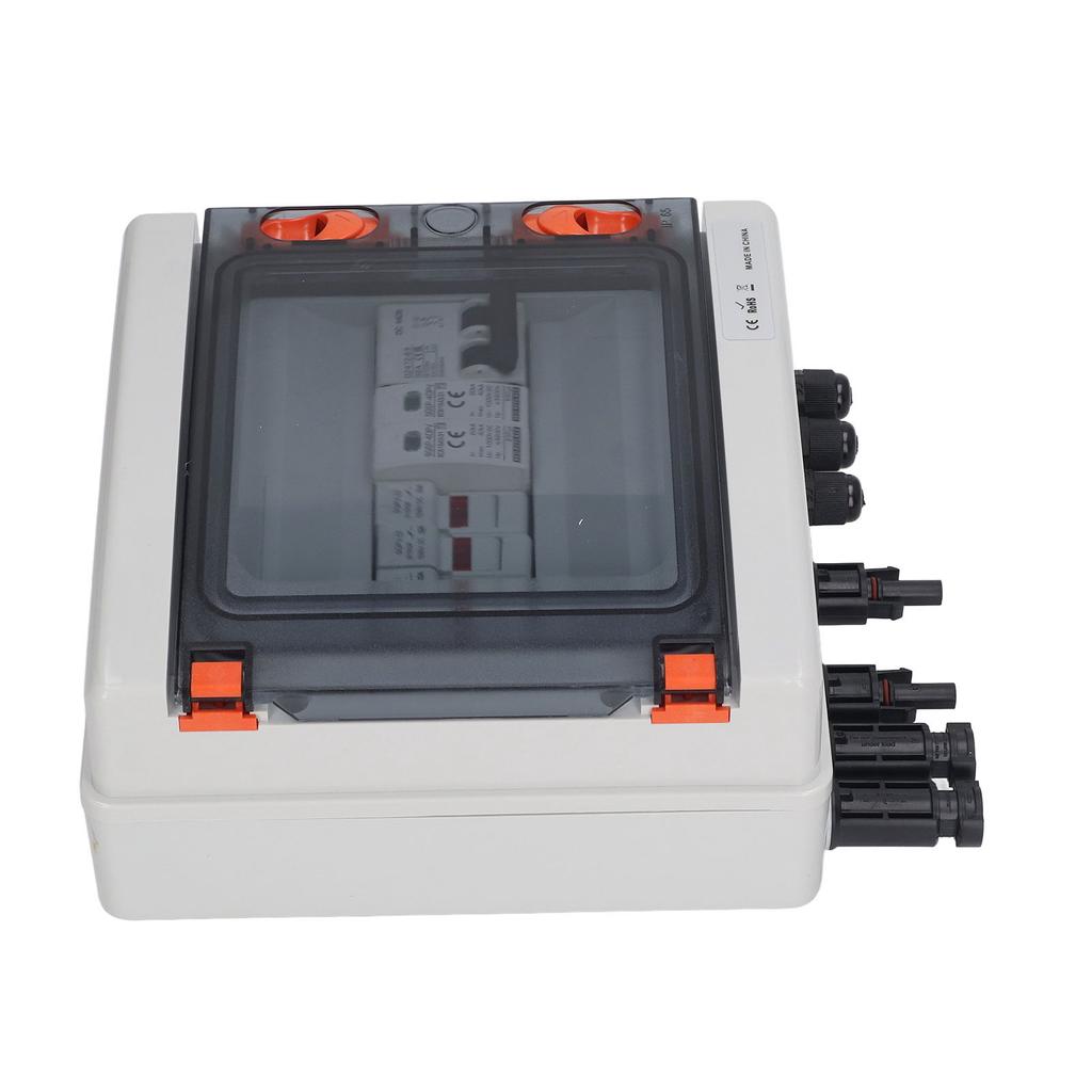 4-рядный 15A солнечный PV распределительный щиток с предохранителем 2 в 2 выхода молниезащита PV распределительный щит DC1