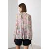 Silk Shirt Women's Spring/summer Loose Micro-permeable Smooth Printing Two-piece 100% Mulberry Silk Blouse