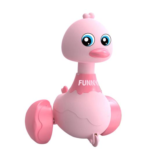 Детская игрушка «Гуляющий утенок» Нажми и едь Инерционный привод Оттягивание назад Вращающаяся на 360 градусов голова