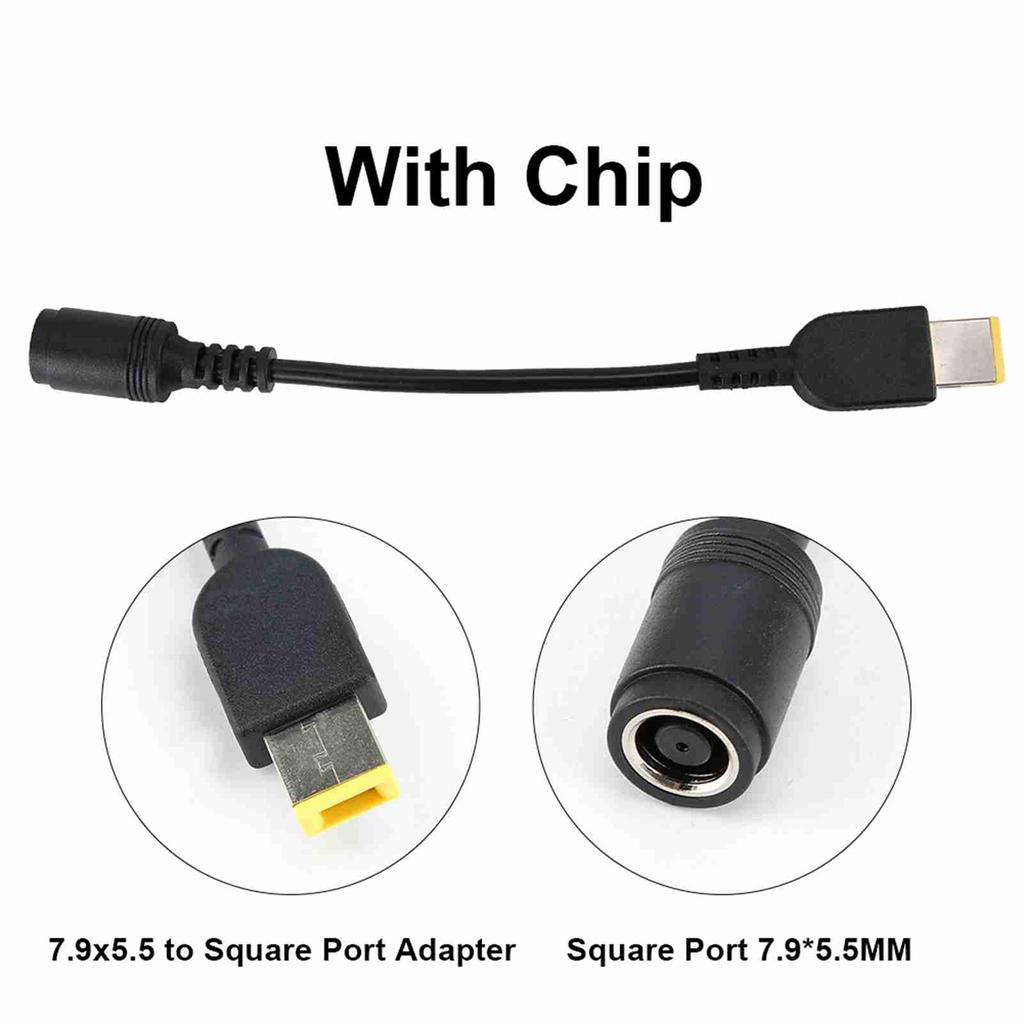 Для адаптера питания ноутбука Lenovo круглый порт в квадратный порт X240 X1 G405 линия преобразования