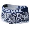 Хлопковое дышащее спортивное мужское нижнее белье Boxer со звездным принтом и низкой посадкой