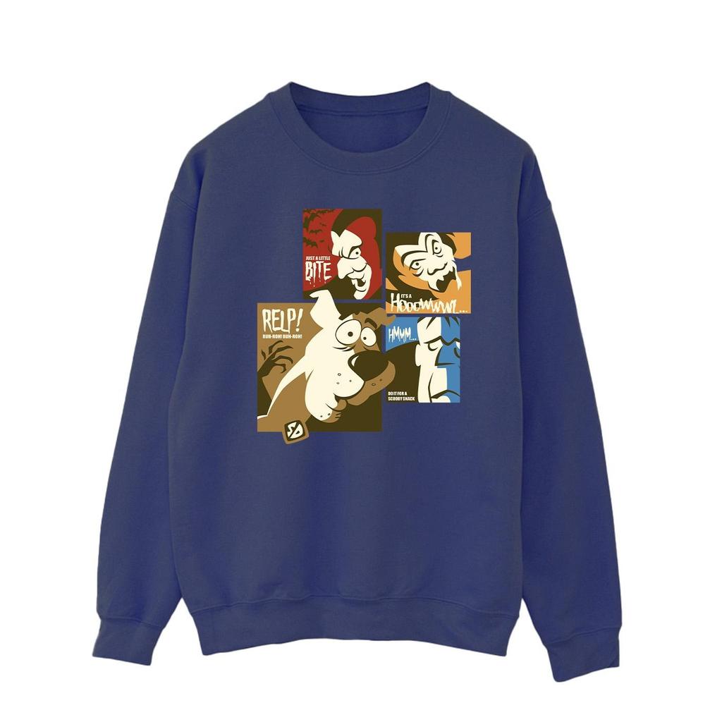 Scooby Doo Мужской свитшот с квадратными лицами