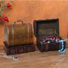 Retro Style Trinket Box with Lock Design Treasure Chest for Jewelry Art Collection