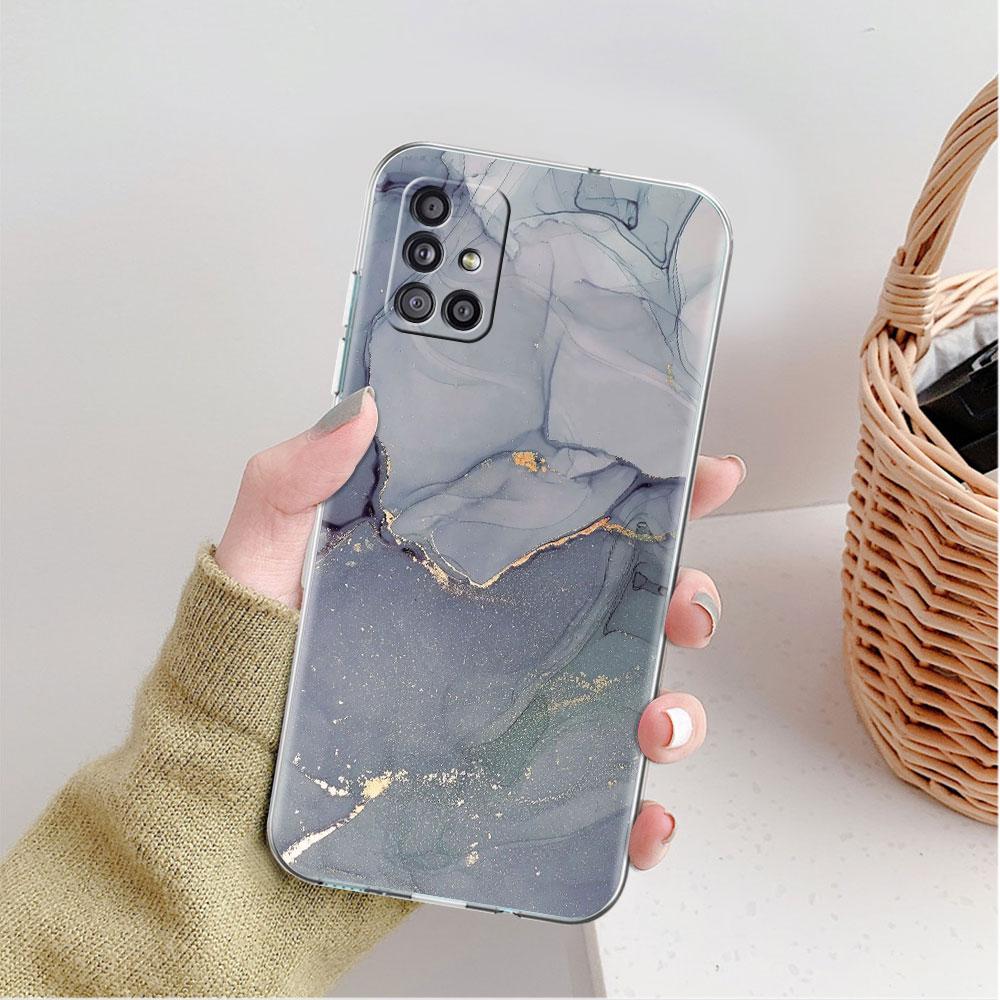 Мраморный узор 3 прозрачный чехол для Samsung Galaxy A52 A12 A51 A32 A21s A71 A32 A22 A50 A70 A31 A72 5G чехол для телефона
