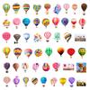 50Pcs/Set Graffiti Sticker Waterproof Phone Mark Left Air Tear-Resistant Hot Self-Adhesive Balloon Cartoon Case Handbook Decal