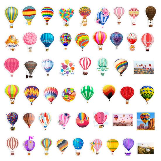 50Pcs/Set Graffiti Sticker Waterproof Phone Mark Left Air Tear-Resistant Hot Self-Adhesive Balloon Cartoon Case Handbook Decal