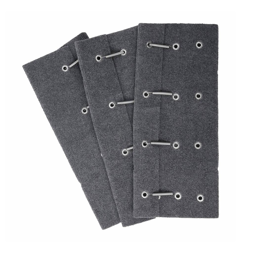 RV Step Covers, 3 Pack 20   Wide   Step Covers for Radius Steps for Radius Steps,   RV Step Rug Carpets Fit 8-11     RV Stairs, Gray