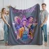K-Pop D-Demon Hunters Cartoon Flannel Blanket Cover Warmth Multifunctional Decorative Universal Winter Blanket