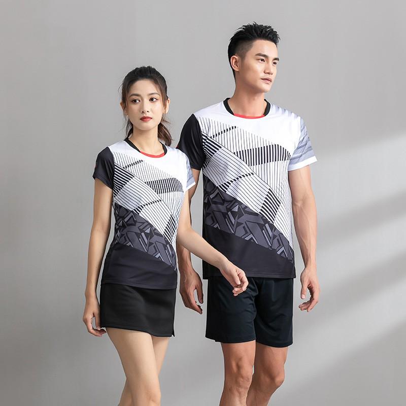 Unisex Badminton Shirt Quick Dry Sport Top Men Women Lightweight Athletic Wear