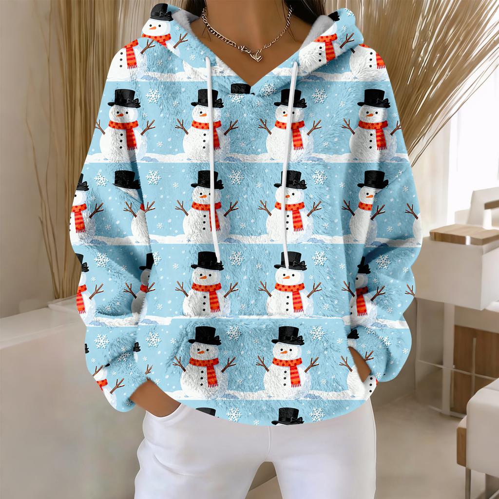 Толстовки для женщин оверсайз зимние плюшевые милые свитшоты пуловер модная осенне-зимняя одежда