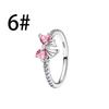 925 Silver Charms Colorful Bow Set Earrings Ring Beads Pendant for Women Bracelets Necklaces DIY Jewelry Gift