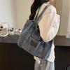 Women Denim Shoulder Bag Fashion Shoulder Purse Large Capacity Simple Tote Handbag Stylish Shopping bag Outdoor Travel Bags sac