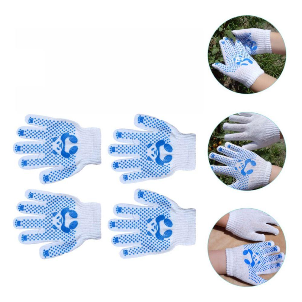 1pair Hand Protectors Children Work Gloves Non-Slip Kids Gardening Gloves Children