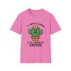 Unisex Softstyle T-Shirt Angry Cactus Funny Flower Quote Cartoon Humor Tee