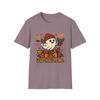 Unisex Softstyle T-Shirt | Leaf It All To Me | Funny Ghost Plush Bat Autumn Tee