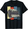 Vintage Analog Cat Modular Synthe R Keyboard Techno Unisex T-shirt