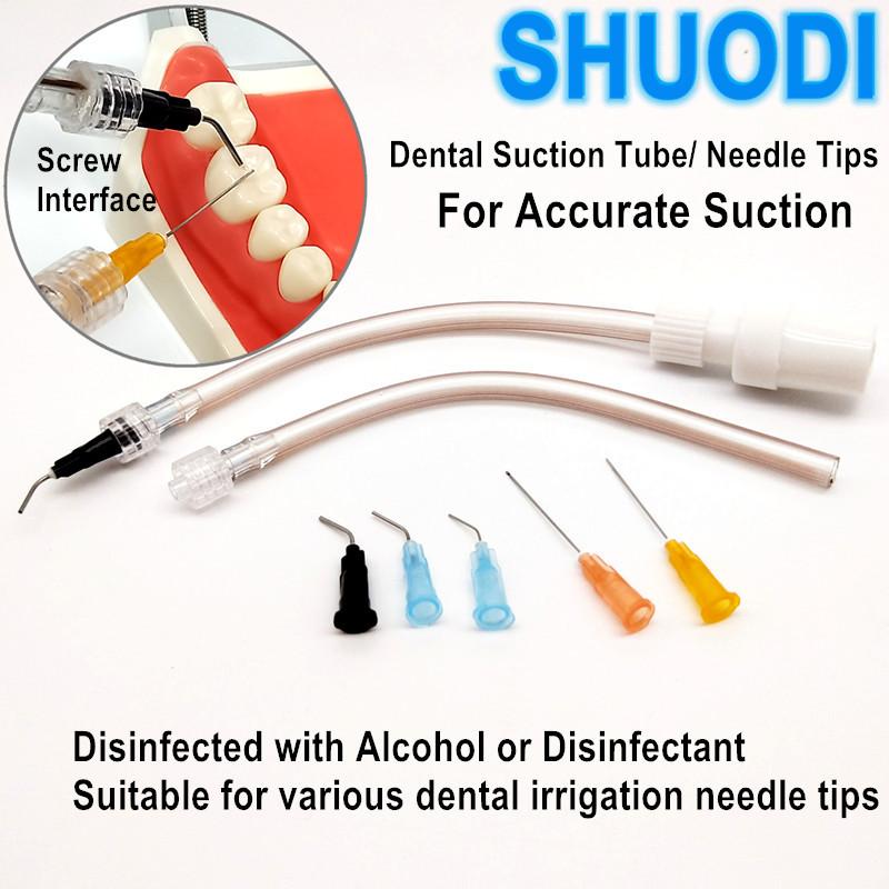 Dental Suction Tube Suction Pipe Drying Set for Accurate Suction Finalize with Washing Endo Irrigation Needle Tip Material