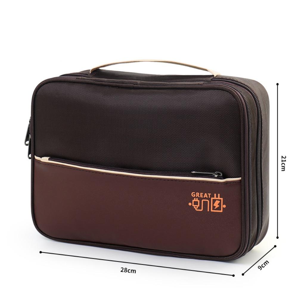 Portable Data Cable Storage Bag Waterproof Electronic Organizer Box Digital Storage Pouch