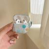 Transparent blue underwater world is suitable for AirPods1 earphone case Apple 1/1 generation airpodspro1 protective case is simple