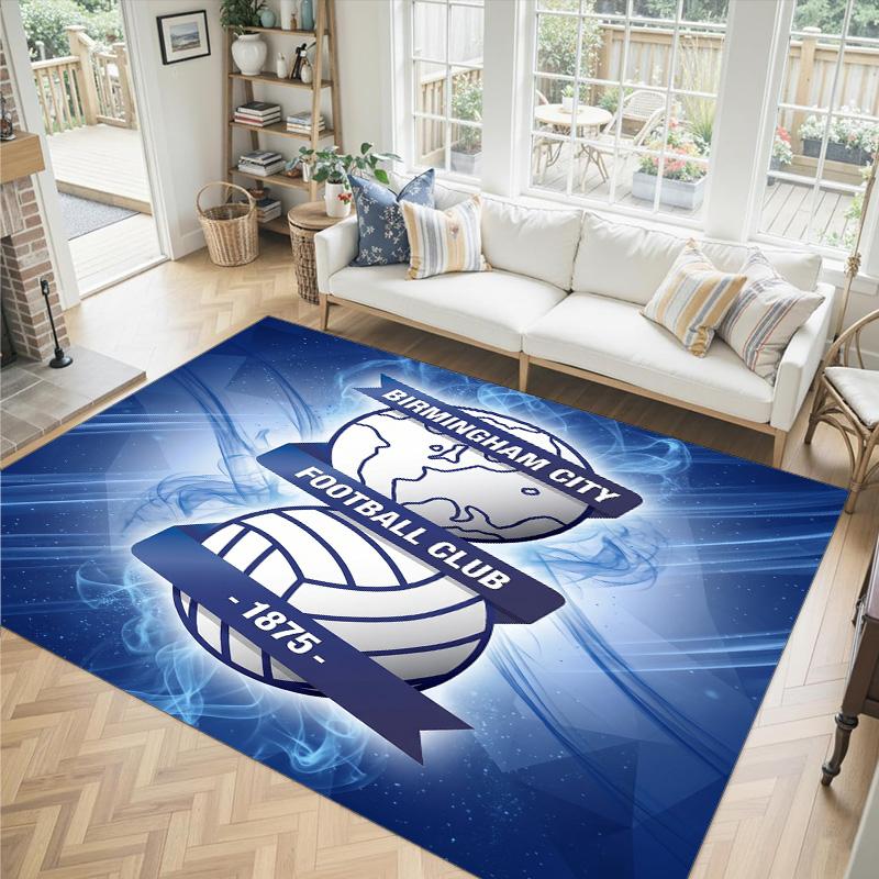 Birmingham City Design Crystal Velvet Carpet Cozy Non?Slip Printed Rug For Bedroom Living Room Entrance