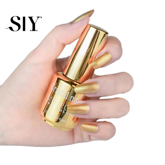 Women Nail Polish 20ml Gel Quick Drying Long Lasting Varnish Metallic Mirror Effect Manicure Art for Salon