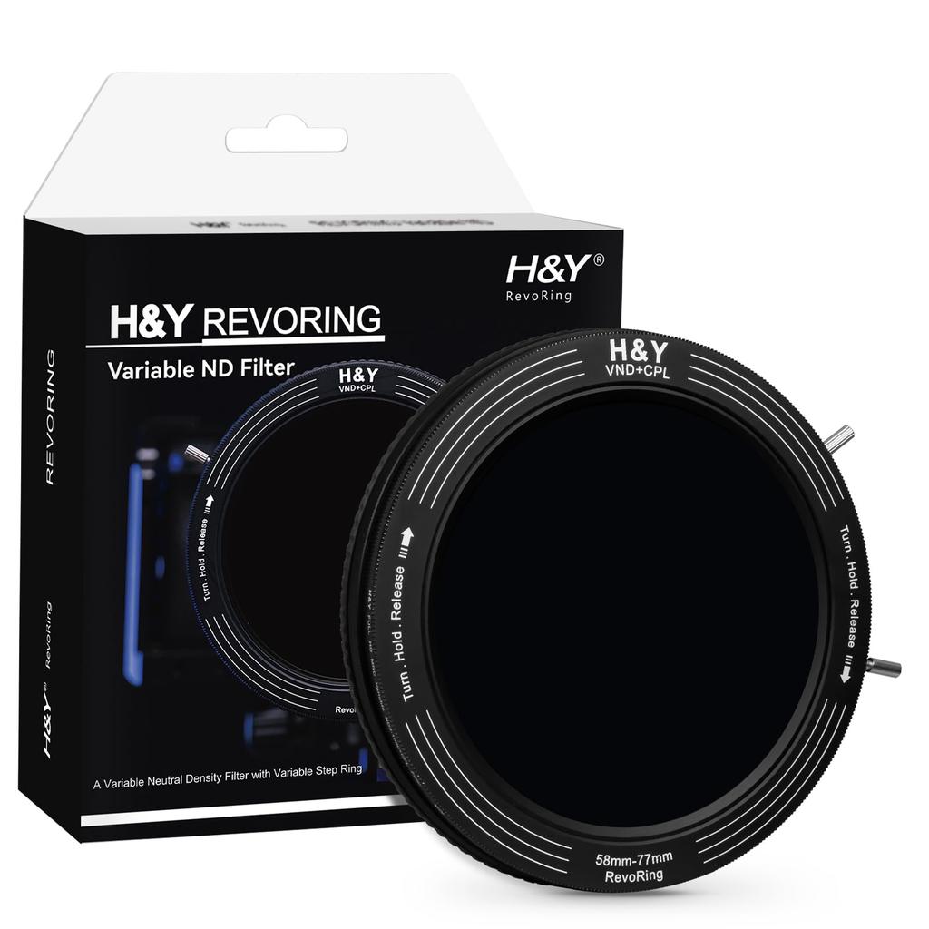 Variable ND Filter PL Filter REVORING Variable Revoring with Variable Adapter Ring Filter Diameter 58mm 62mm 67mm 72mm 77mm Compatible Antistatic