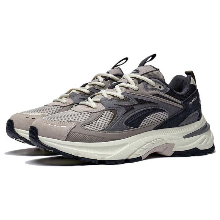 Li-Ning Aurora 2K нескользящие низкие повседневные туфли мужские кроссовки рассветно-серые AGCT107-2