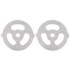 2pcs Meat Grinder Blade 304 Stainless Steel Cutting Plate 7mm/0.3in ID for 5#/B Type Meat Grinder(3