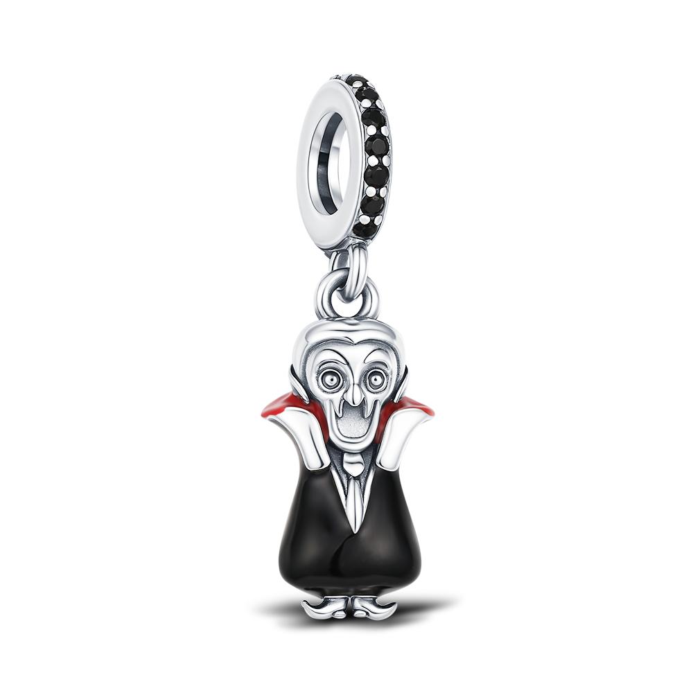 925 Silver Halloween Charm Ghost Pumpkin Charms Jewelry Making For Women Men DIY Bracelet Halloween Party Jewelry Gift