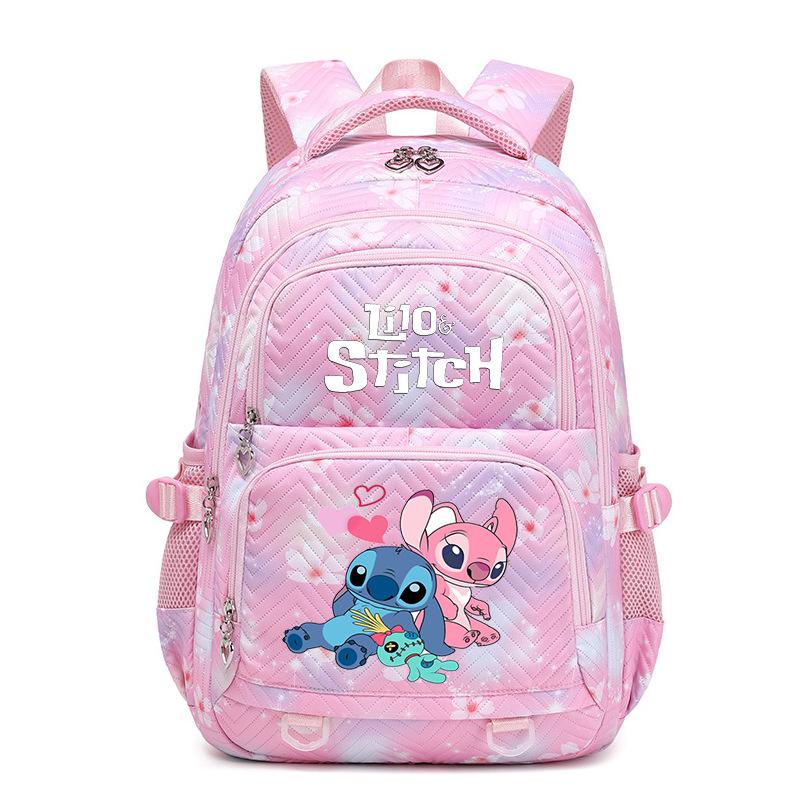 New Stitch Backpack for Girls Kids Elementary School Bag Large Capacity Korean Style Colorful Bookbag