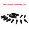 Aluminum Wheel Bearing Kit Motorcycle Bearing Disassembly Tools Remover Automotive Tools 10 Pcs/Set Portable Repair Kit Seal Driver Installer