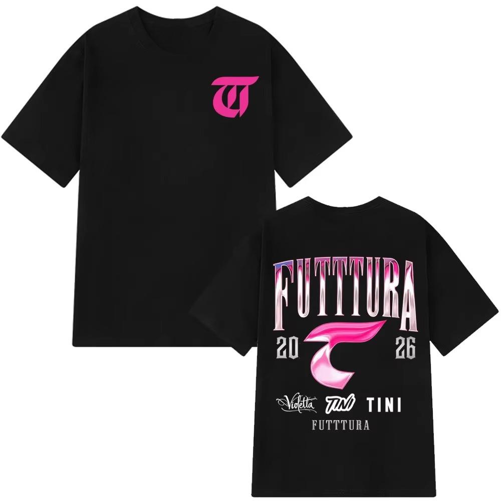 Singer TINI STOESSEL Futtura Album 2026 Tour Tshirt Men Women Fashion Aesthetic Tees pure Cotton Casual T Shirt Fan Gifts