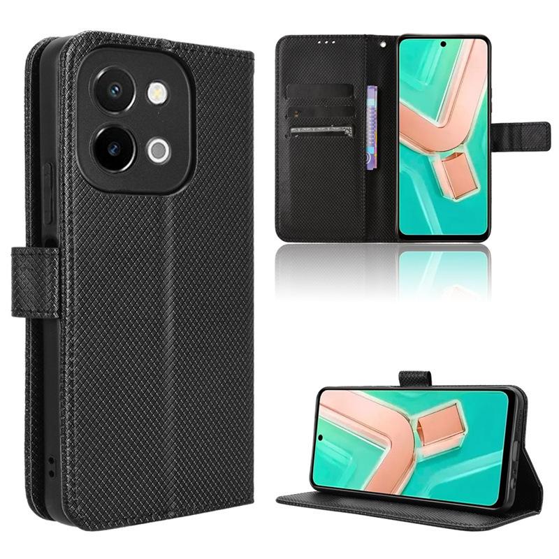 Flip Cover For Vivo Y28 4G Leather Case [Flip Vintage Leather] Shockproof Durable Retro Phone Case