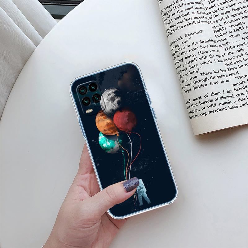 RA4 Космический Чехол-Бампер для Телефона с Астронавтом, Луной и Инопланетянином для LG K22 K30 K40 K41 K42 K50 K50S K51 K51S K52 K61 K62 K71 K92 Q60 Q61 V40 V50 V60