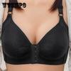 Ladies Front Buckle Bra Large Size Thin Section Breathable No Steel Rings Gather Adjustable Receiving Side Breast Sexy Bra