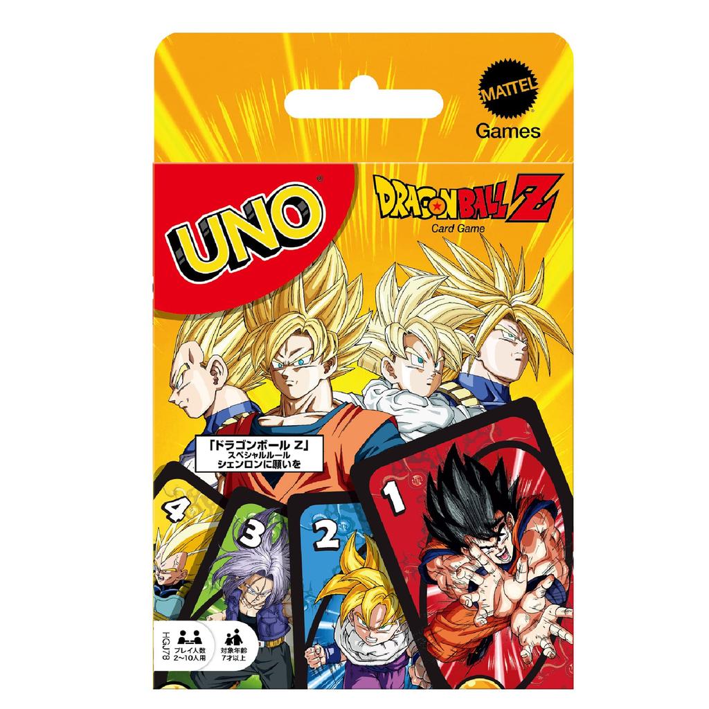 Mattel Игра UNO Dragon Ball Z Карточная игра Игра для вечеринки Игроки Возраст HGJ78 2-10 7+